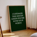 Recherche de vert foncé posters Moche