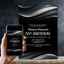 Recherche de 55 anniversaire invitations Noir