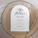 Recherche de fiancailles invitations Noir et blanc