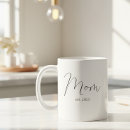 Recherche de police cursive tasses Nouvelle maman