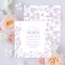 Suche nach lavender bridal shower einladungen Elegant
