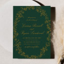 Recherche de vert et or mariage invitations Pour eux