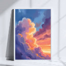 Suche nach wolken poster Malerei