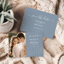 Recherche de dusty blue wedding save the dates Couple