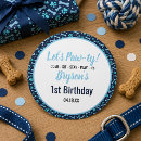 Recherche de patte bleue autocollants Anniversaire de chien