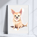 Suche nach welpen poster Aquarell