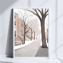 Suche nach schneebedeckte straße poster Stadt
