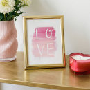 Suche nach rosa herz poster Minimalistisch