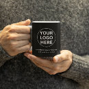Recherche de logo rond tasses Noir et blanc