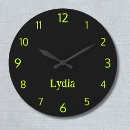 Recherche de jaune citron horloges Simple