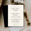 Recherche de smoking mariage invitations Noir et blanc