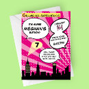 Suche nach comic buch einladungen Geburtstagsparty des superhelden