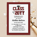 Recherche de rouge foncé invitations Lycée