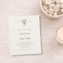 Recherche de motif floral chic invitations Vert sauge