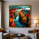 Recherche de de rivière art Paysage serein