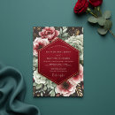 Recherche de cramoisi invitations Floral