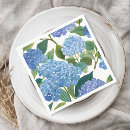 Recherche de hortensia bleu serviettes Floral