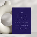 Recherche de bleu cobalt mariage invitations Minimaliste
