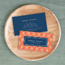 Recherche de orange et blanc cartes visite Bleu