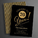 Recherche de 70 ans invitations Élégant