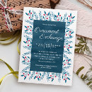 Recherche de fête de bleue noël invitations Moderne