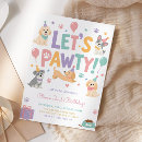Recherche de pour chien invitations Fête d'anniversaire de chiot
