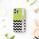Recherche de zigzag noir et blanc iphone coques Motif géométrique