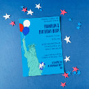 Recherche de statue liberte invitations Rouge blanc et bleu