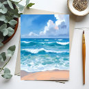 Recherche de vagues bleues cartes postales Océan