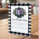 Recherche de buffalo plaid noël invitations Rustique