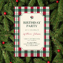 Recherche de tartan invitations Rouge