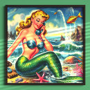 Suche nach vintage mermaid poster Strand