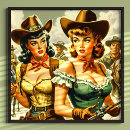 Recherche de vintage western poster Cowgirl