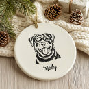 Suche nach rottweiler weihnachten ornamente Personalisierter hundeschmuck