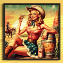 Suche nach retro cowgirl poster Land