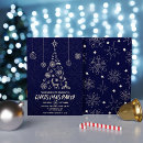 Recherche de bleu et or noël invitations Arbre de noël