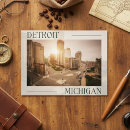 Suche nach detroit skyline poster postkarten Stadtbild