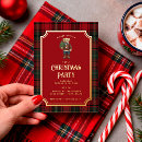 Recherche de ours de noël invitations Rouge
