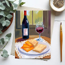 Recherche de vin fromage cartes postales Aquarelle