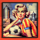Recherche de soccer illustration posters Femme