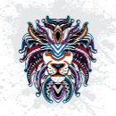 Recherche de lion raquettes ping pong Illustration