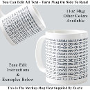 Recherche de texte original tasses Unique