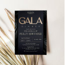 Recherche de gala invitations Noir et or