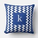 Recherche de bleu cobalt coussins Monogramme