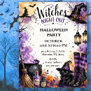 Recherche de sorcière halloween invitations Chat noir