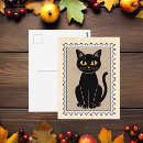 Suche nach retro halloween postkarten Schwarze katze