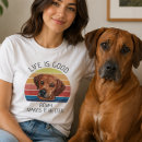 Suche nach rhodesian ridgeback hund tshirts Retro
