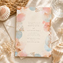 Suche nach strand muscheln einladungen Aquarell