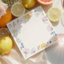 Recherche de fleurs pastel serviettes Baby shower fille