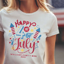 Recherche de de juillet tshirts Rouge blanc bleu